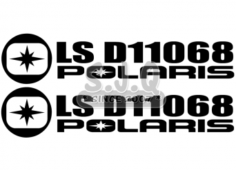 Sticker jetski KIT IMMATRICULATION POLARIS