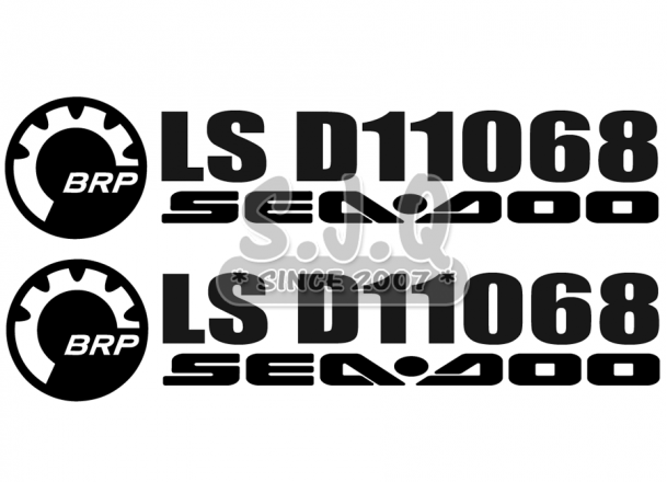Sticker jetski KIT IMMATRICULATION SEADOO