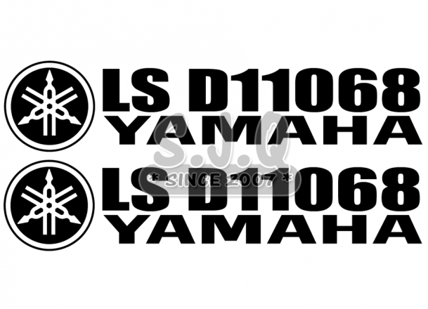 Sticker jetski KIT IMMATRICULATION YAMAHA