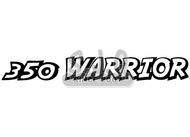 Sticker quad yamaha 350 WARRIOR