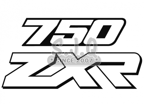 Sticker moto KAWASAKI 750 ZXR