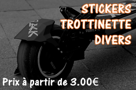 Sticker trottinette divers