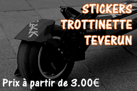 Sticker trottinette TEVERUN